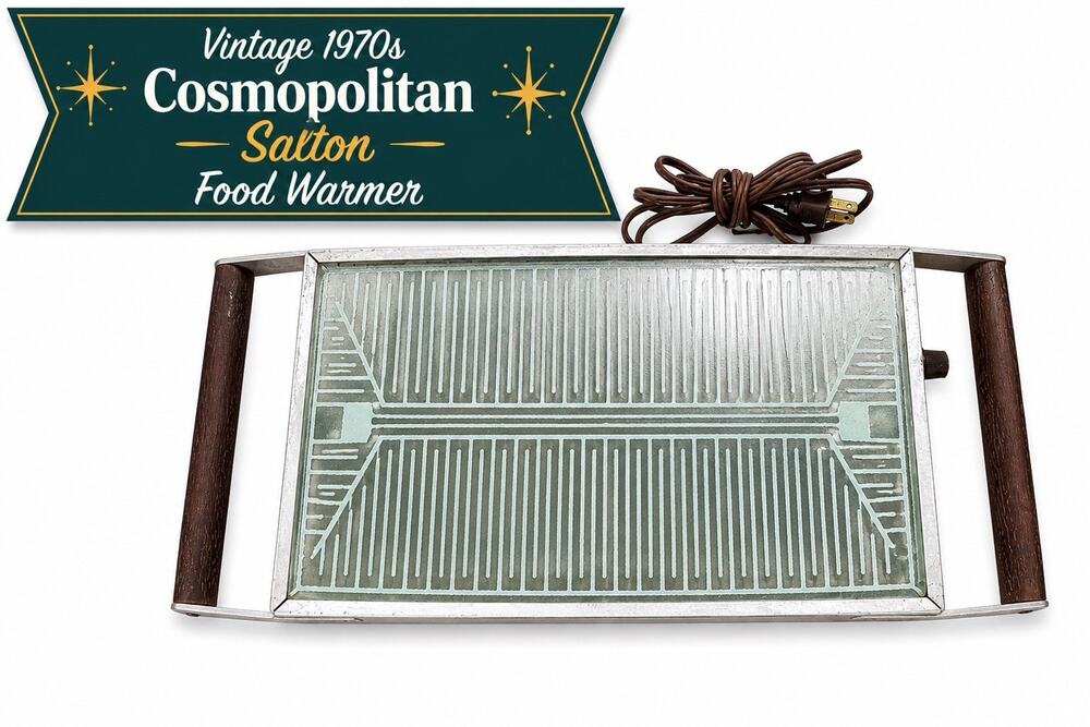 Vintage Kitchen Salton Cosmopolitan Warming Tray Model H-121 Tested Works